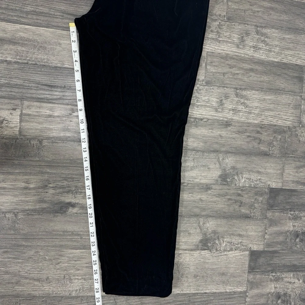 J.Crew Women Pull-on Easy Pant in Black Velvet Relaxed Ankle Pants Size 12T NWT